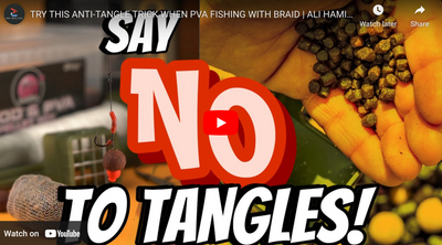 TRY THIS ANTI-TANGLE TRICK WHEN PVA FISHING WITH BRAID | ALI HAMIDI | ONE MORE CAST